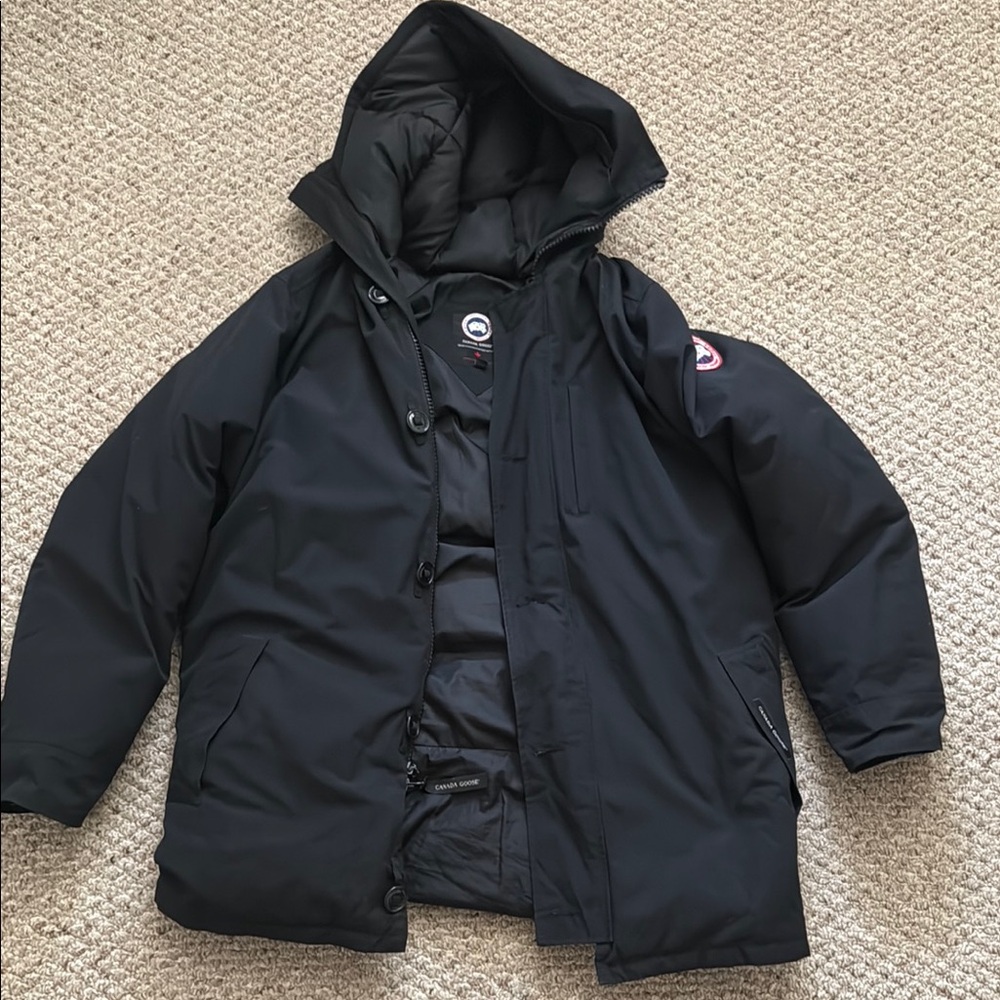 Canada Goose Black Insulated Hooded Puffer Jacket
